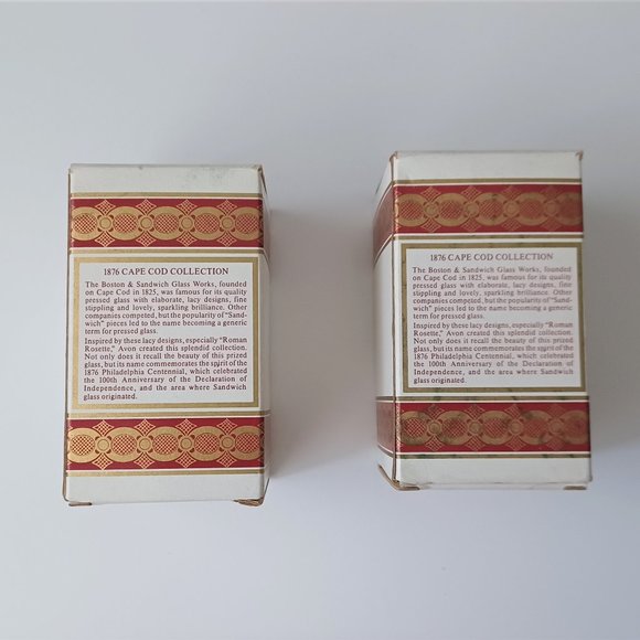 Vintage Avon Cape Cod Collection Ruby Glass 2 Goblets and 1 Creamer 1970s - Picture 12 of 15